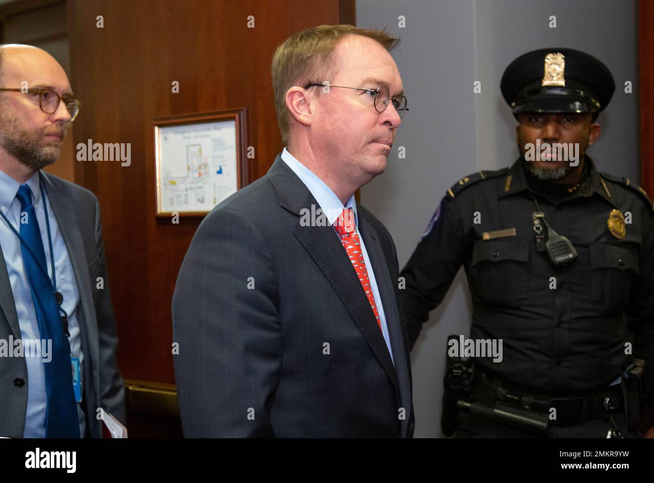 President Donald Trump's acting-Chief of Staff Mick Mulvaney arrives ...