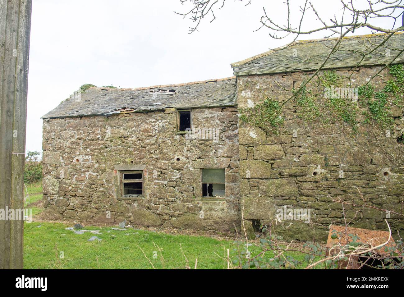 old derelict barn ready for conversion Stock Photo