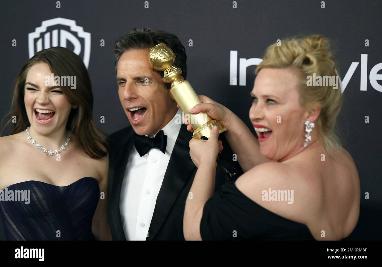 Patricia Arquette, right, winner of the award for best performance by