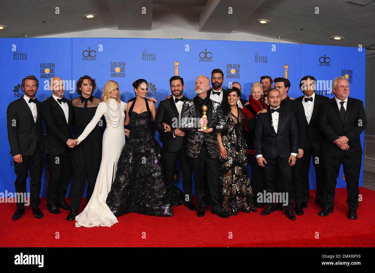 The Cast And Crew Of The Assassination Of Gianni Versace American Crime Story Pose In The