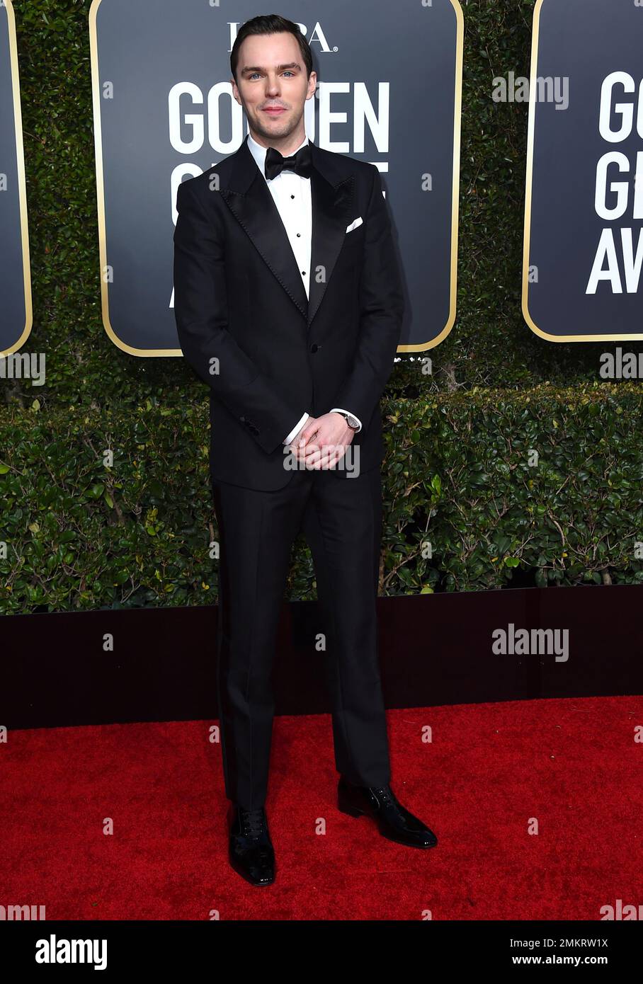 Nicholas Hoult arrives at the 76th annual Golden Globe Awards at the ...