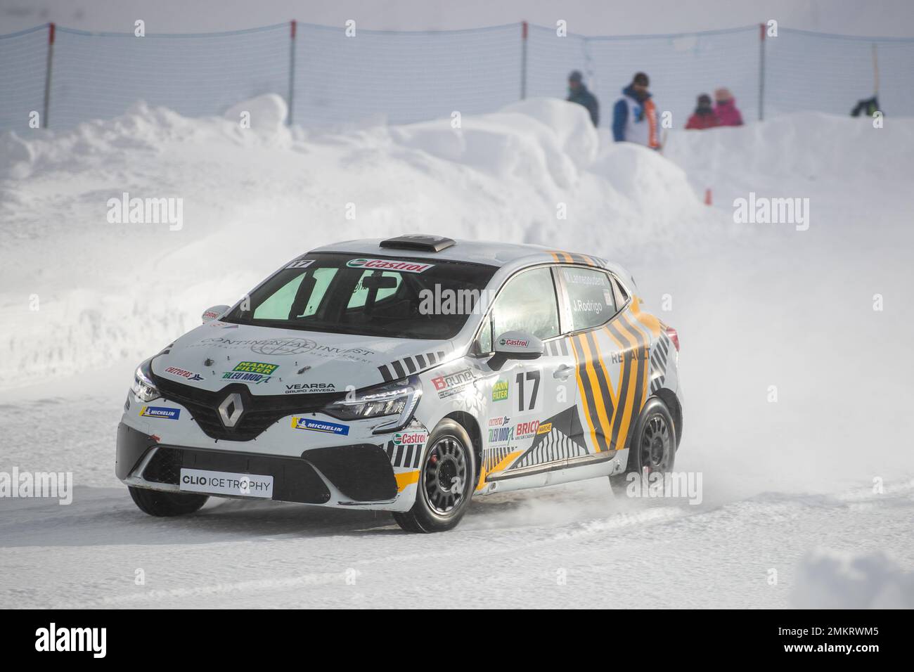 17A Mathieu LANNEPOUDENX (FR), BRUNET COMPETITION, action 17B Joaquin RODRIGO (ES), BRUNET COMPETITION, action during the 2023 Clio Ice Trophy 2023 - GSeries G2 on the Circuit Andorra - Pas de la Casa, on January 28, 2023 in Encamp, Andorra - Picture Damien Doumergue / DPPI Stock Photo