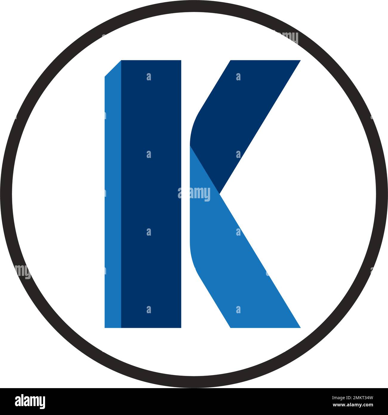 letter K . logo vector illustration abstract design. Stock Vector