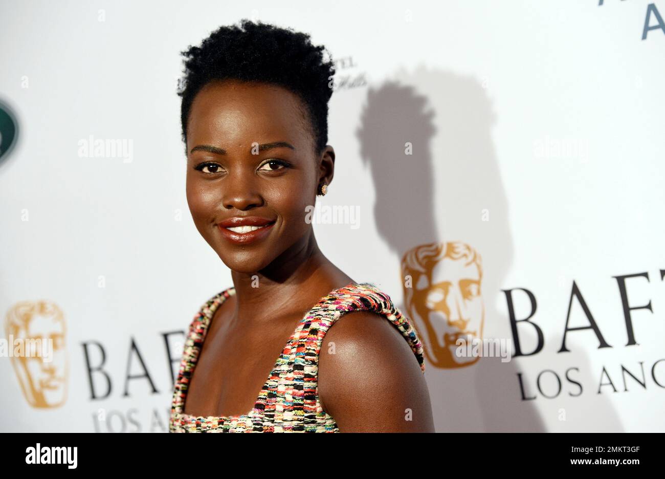 Actress Lupita Nyong'o poses at the 2019 BAFTA Tea Party at the Four