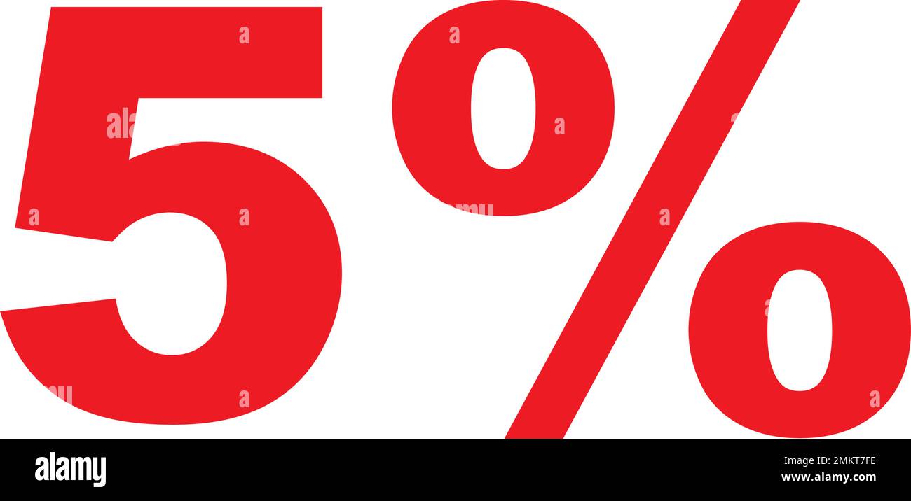 vector icon 5%,symbol design template Stock Vector Image & Art - Alamy