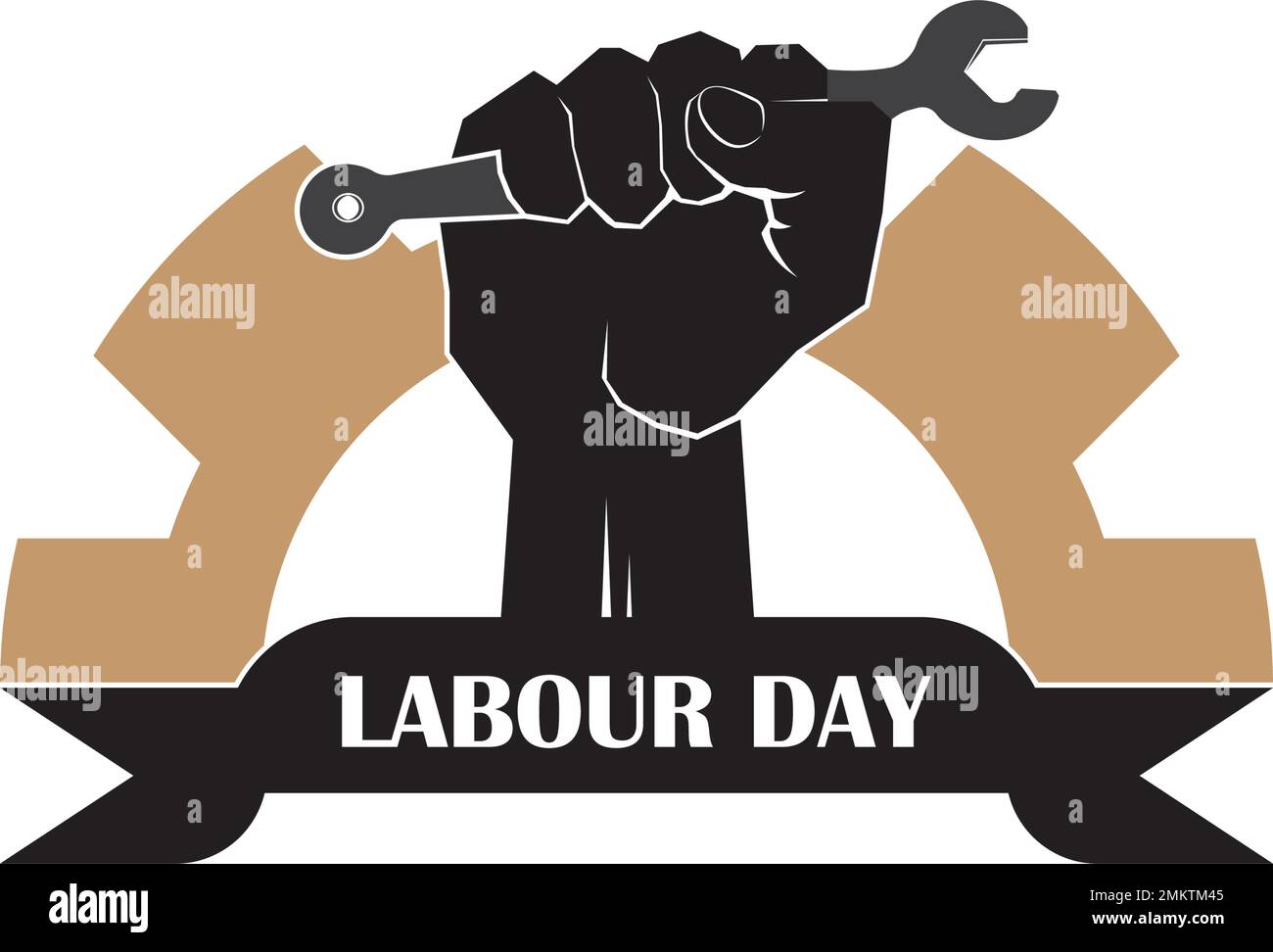labor day logo vector illustration design template. Stock Vector