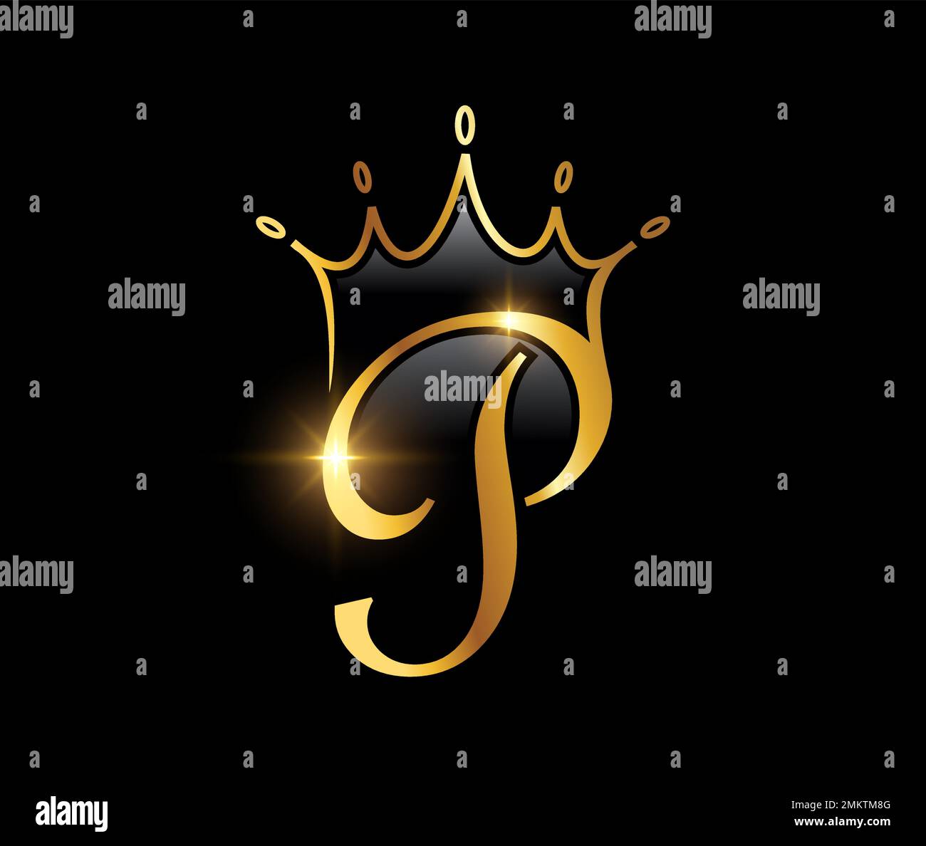 a-vector-illustration-set-of-golden-monogram-crown-initial-letter-p