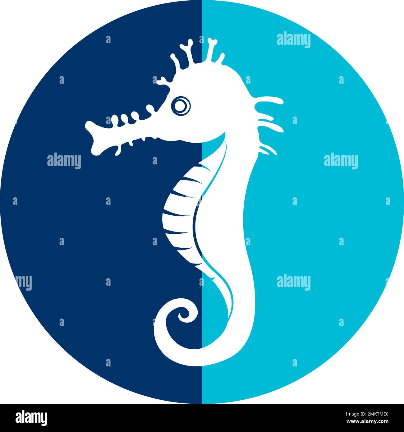 Seahorse logo vector,illustration design template Stock Vector Image