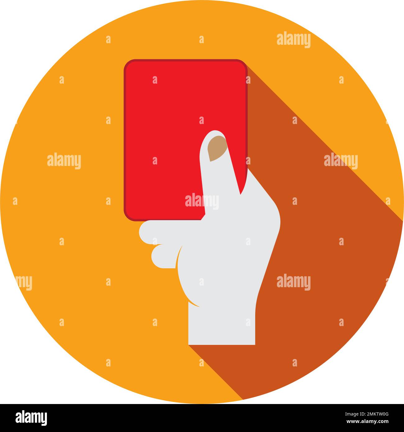 red card icon in sports.vector illustration symbol design Stock Vector