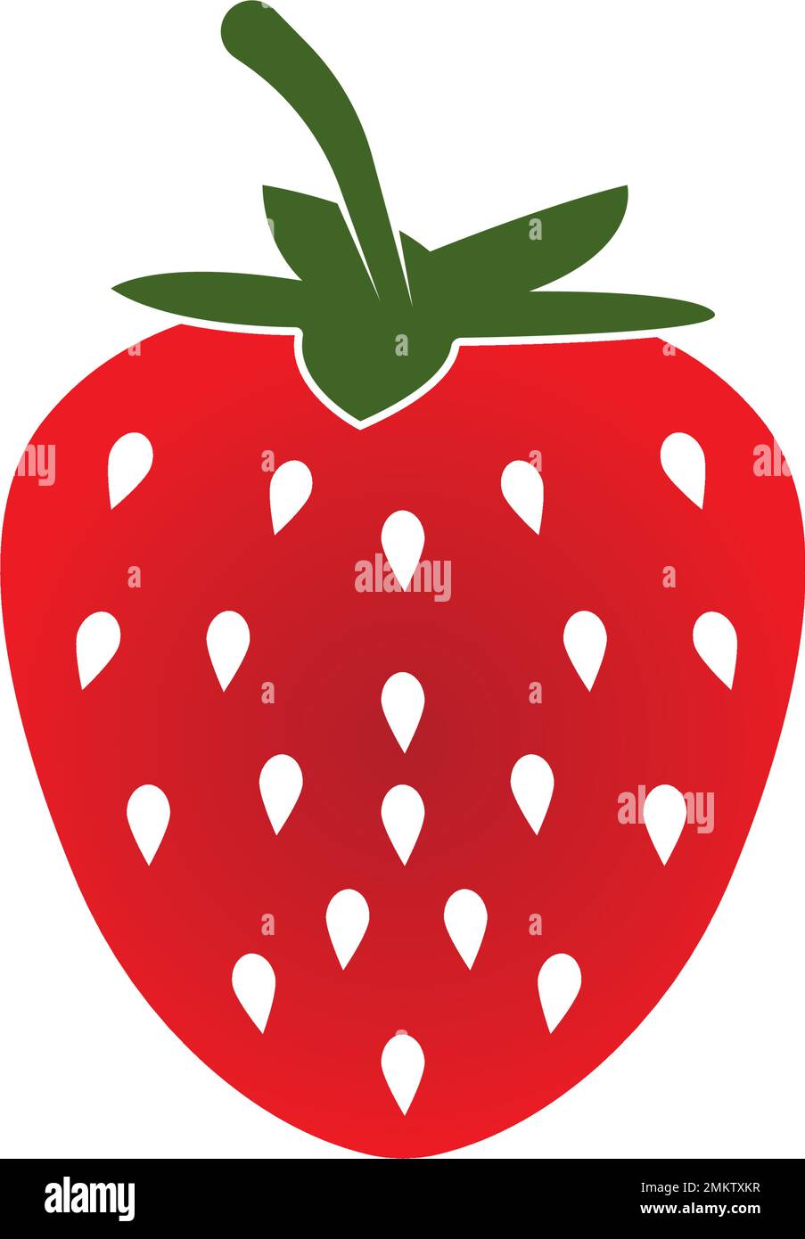 Strawberry vector icon illustration design template Stock Vector Image ...