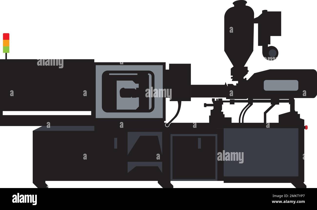 Injection molding machine Stock Vector Images Alamy