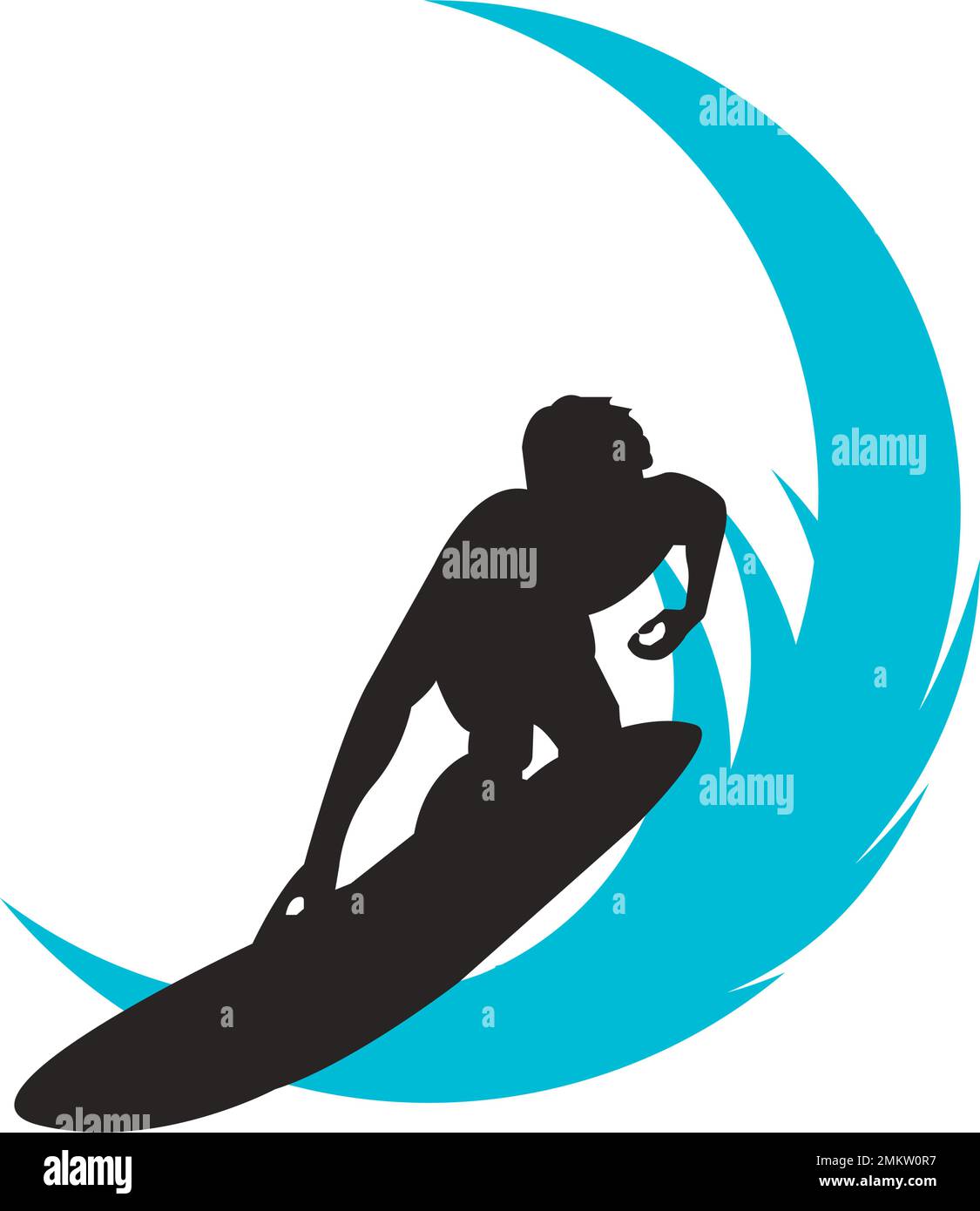 surfing logo vector , illustration design template Stock Vector Image ...