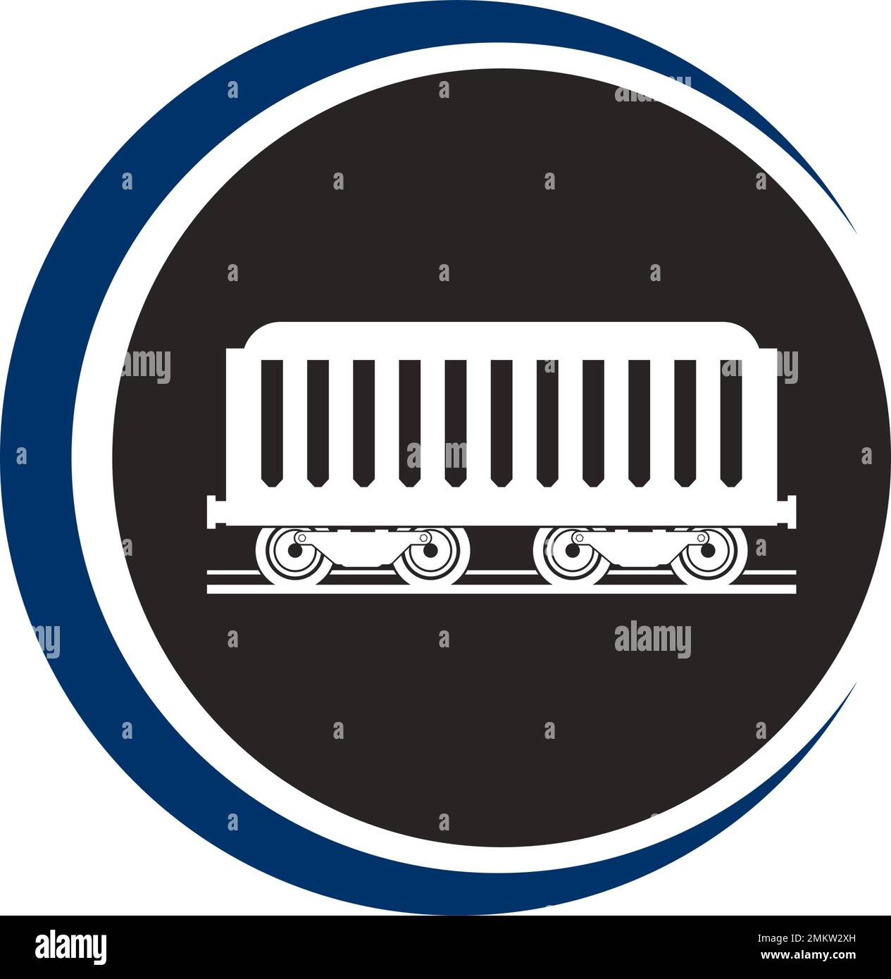 train car logo,vector illustration design template. Stock Vector