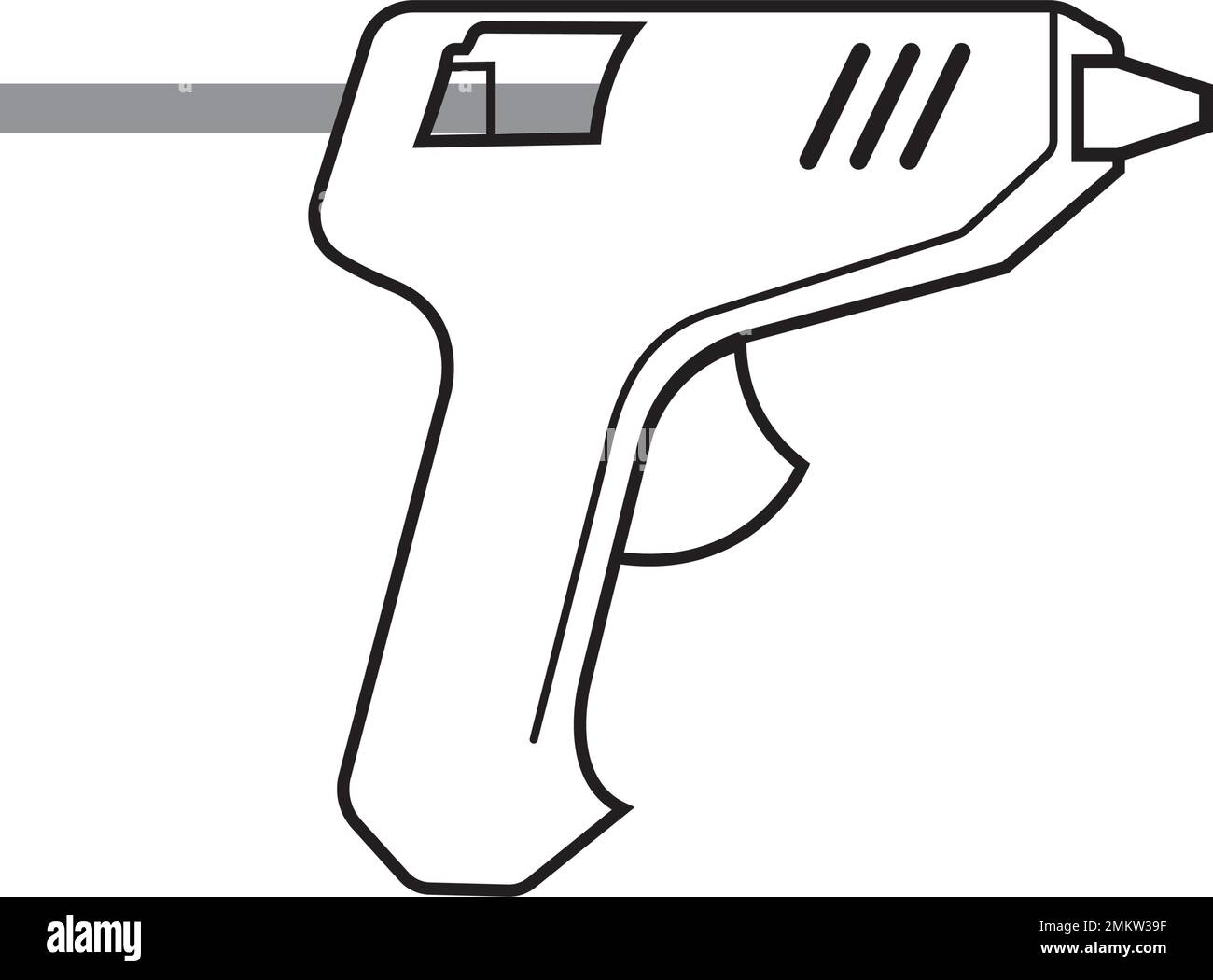 Glue gun vector icon .illustration design template Stock Vector Image