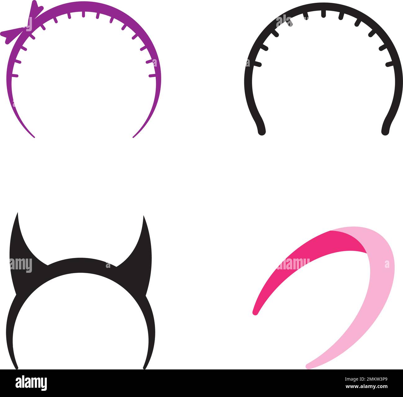 Hair band vector icon.,illustration design template Stock Vector Image
