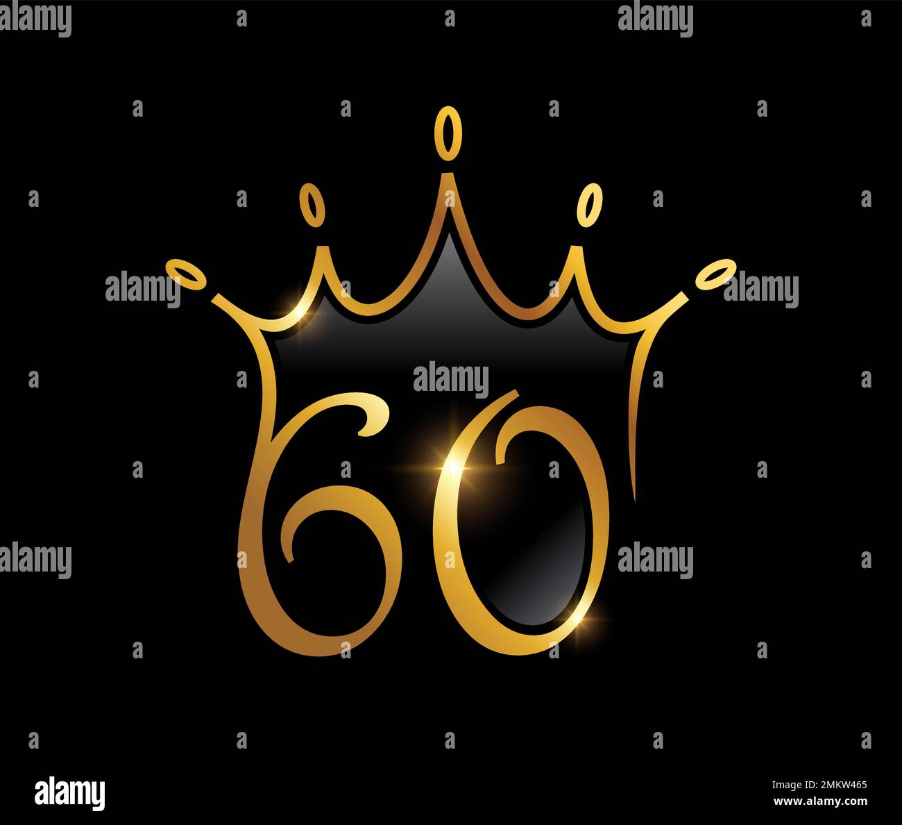 Golden number 60 Stock Vector Images - Alamy