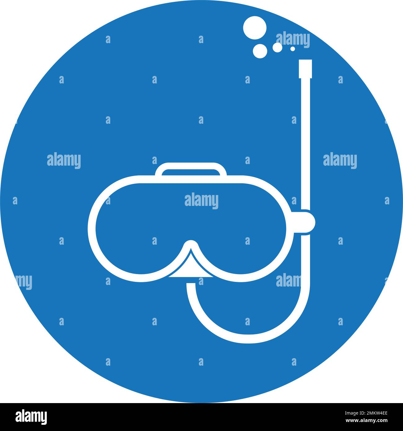 Scuba Diving Mask Icon, Under Water Diving Mask, Half Mask Vector Art