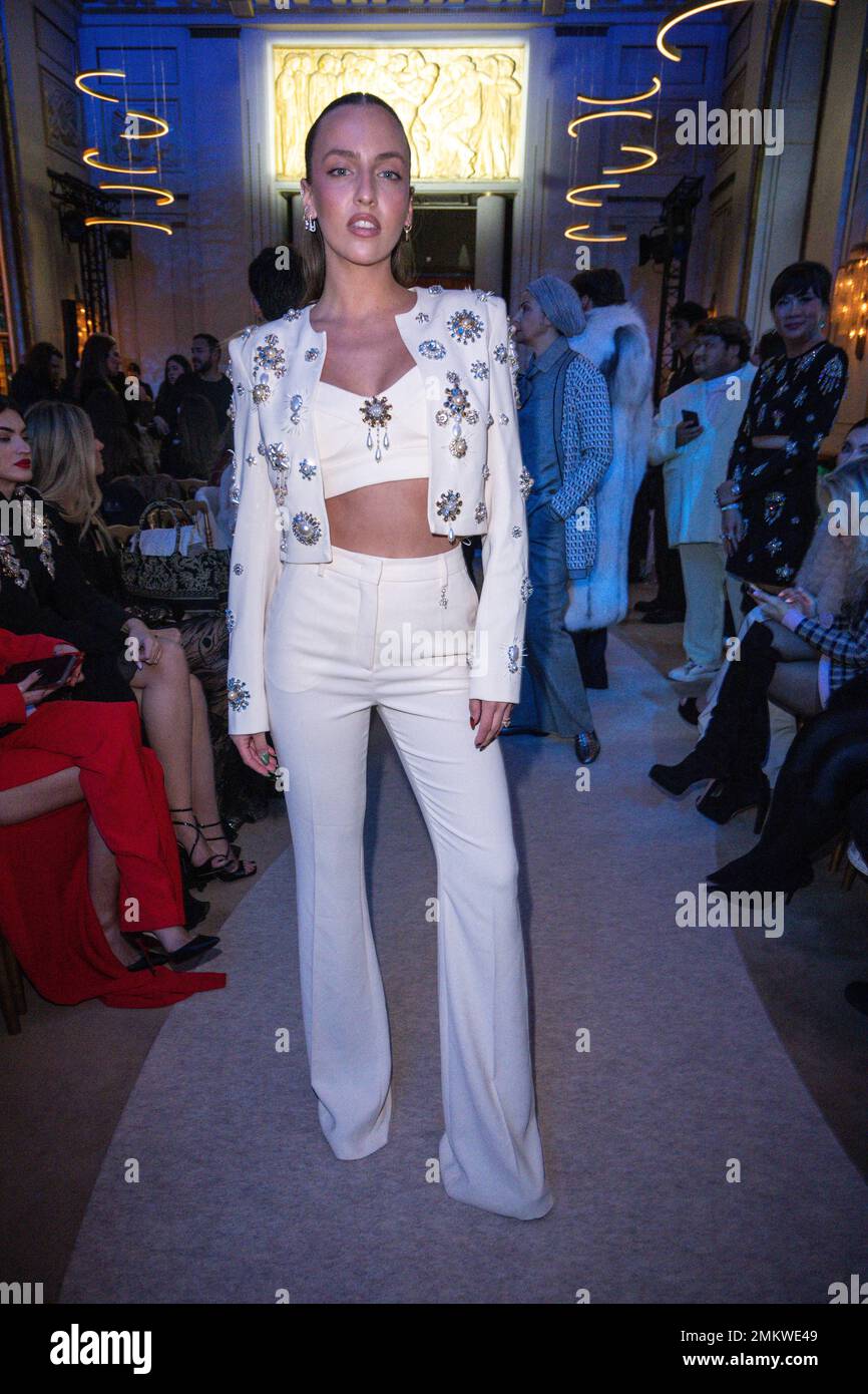 Paris, France. 29th Jan, 2023. Carla Ginola attends Lebanese fashion