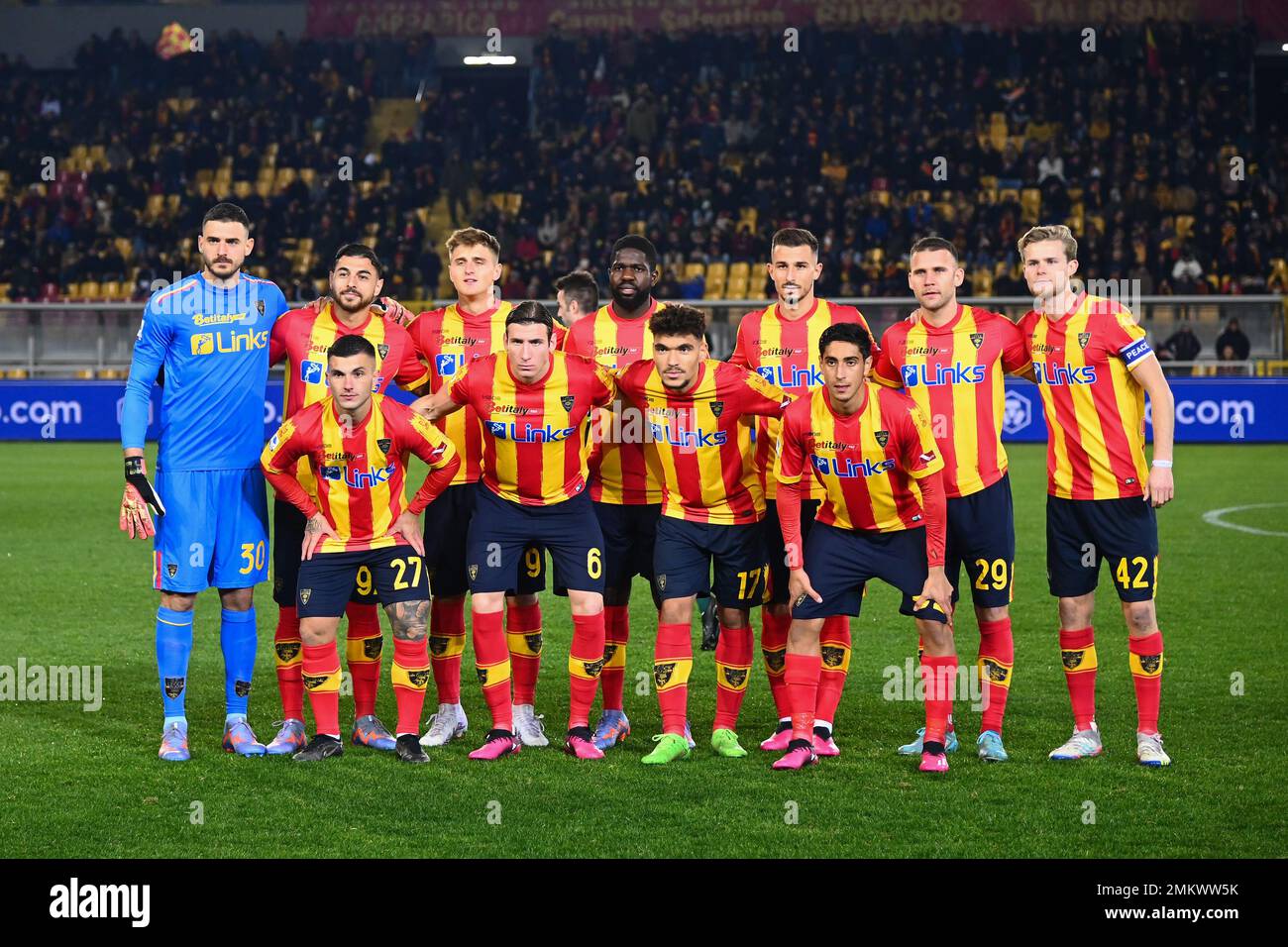 LECCE, ITALY JANUARY, 27The US Lecce team is posing for the