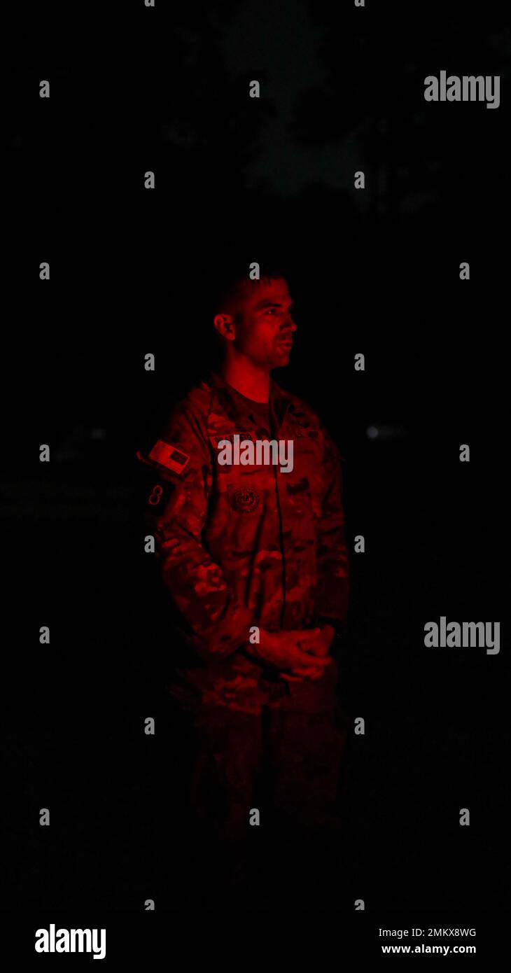 SFC Lucas Bradfield, member of Squad 8, representing Center for Initial