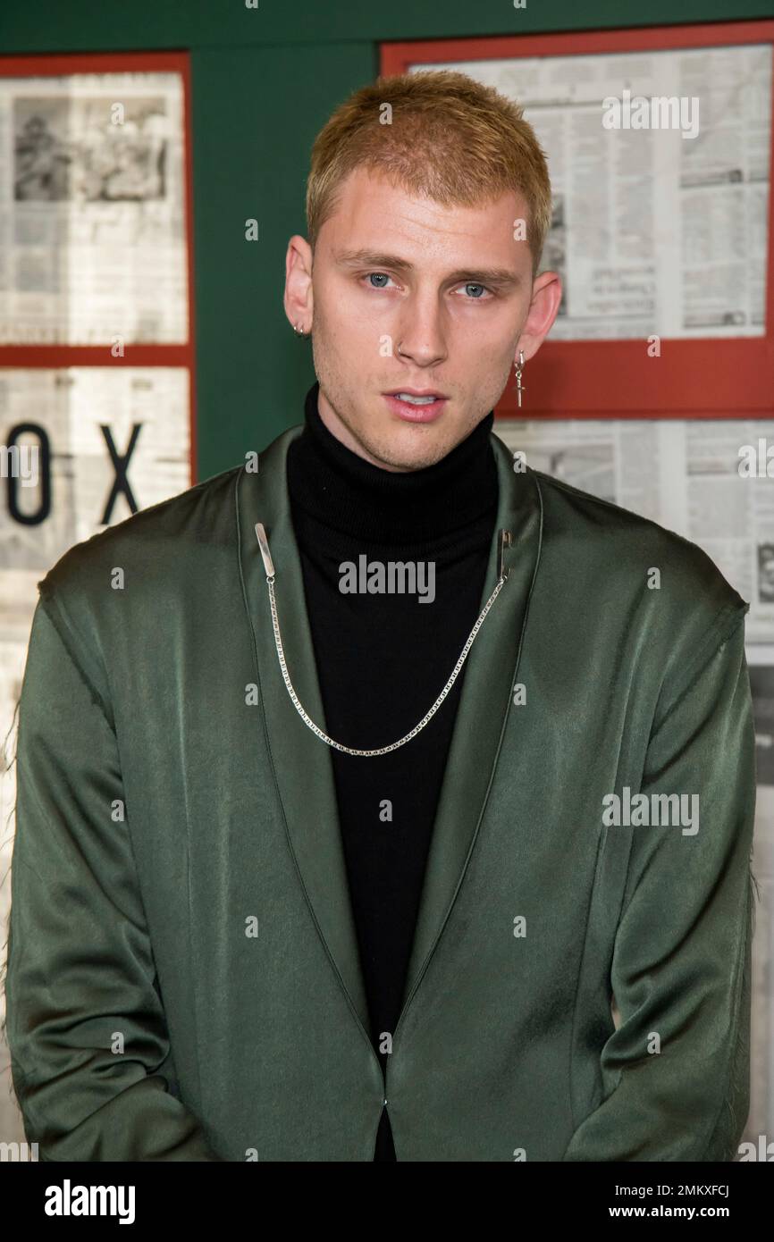 Colson Baker attends a screening of "Bird Box" at Alice Tully Hall on ...