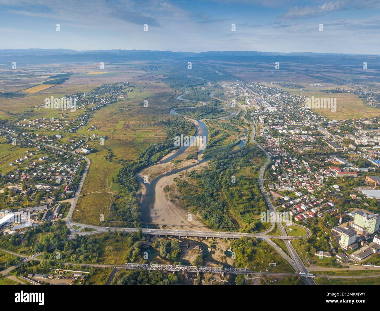 Striy Aerial view stryi city architecture hi-res stock photography and images ...