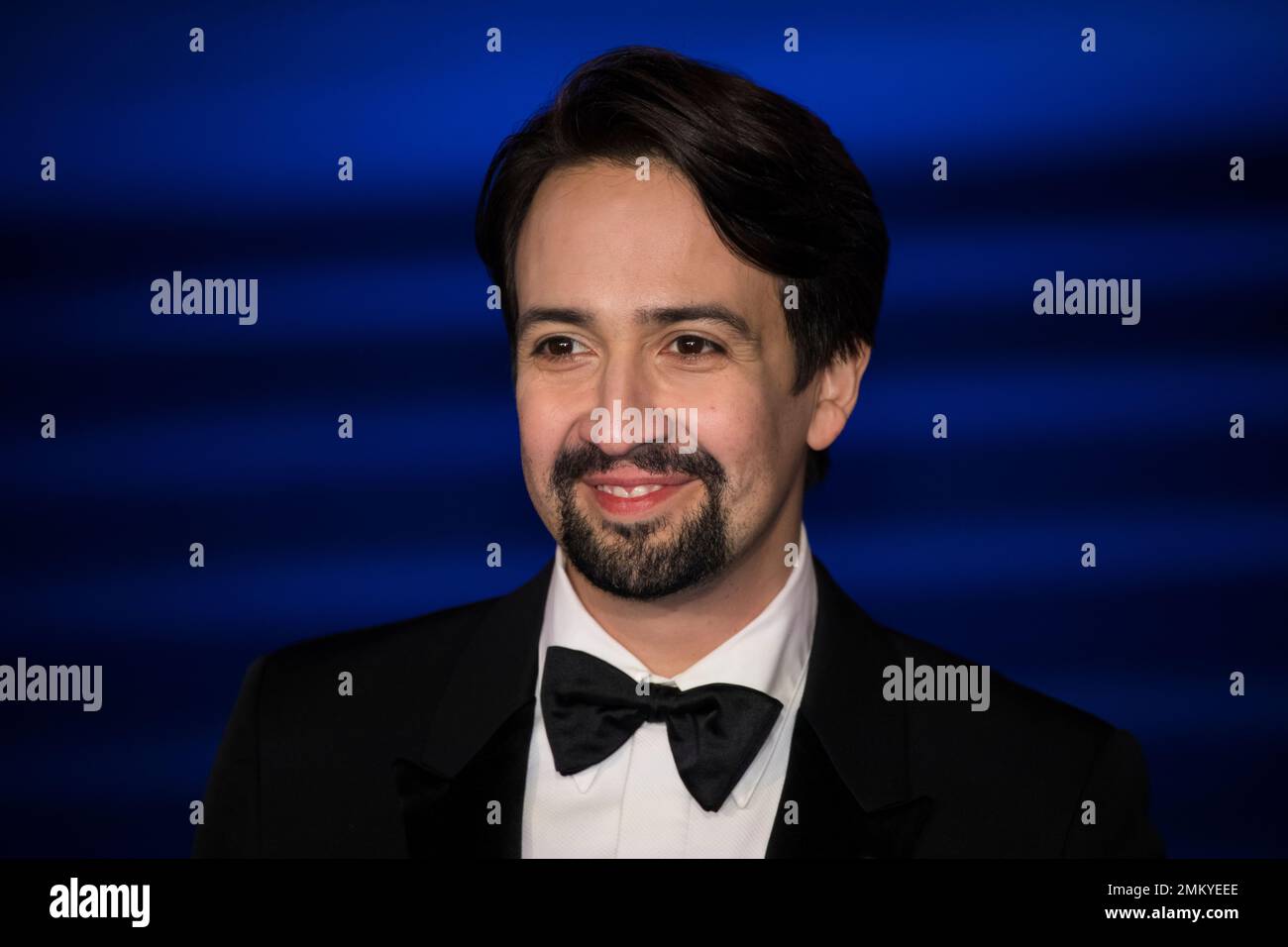 Actor Lin-Manuel Miranda poses for photographers upon arrival at the