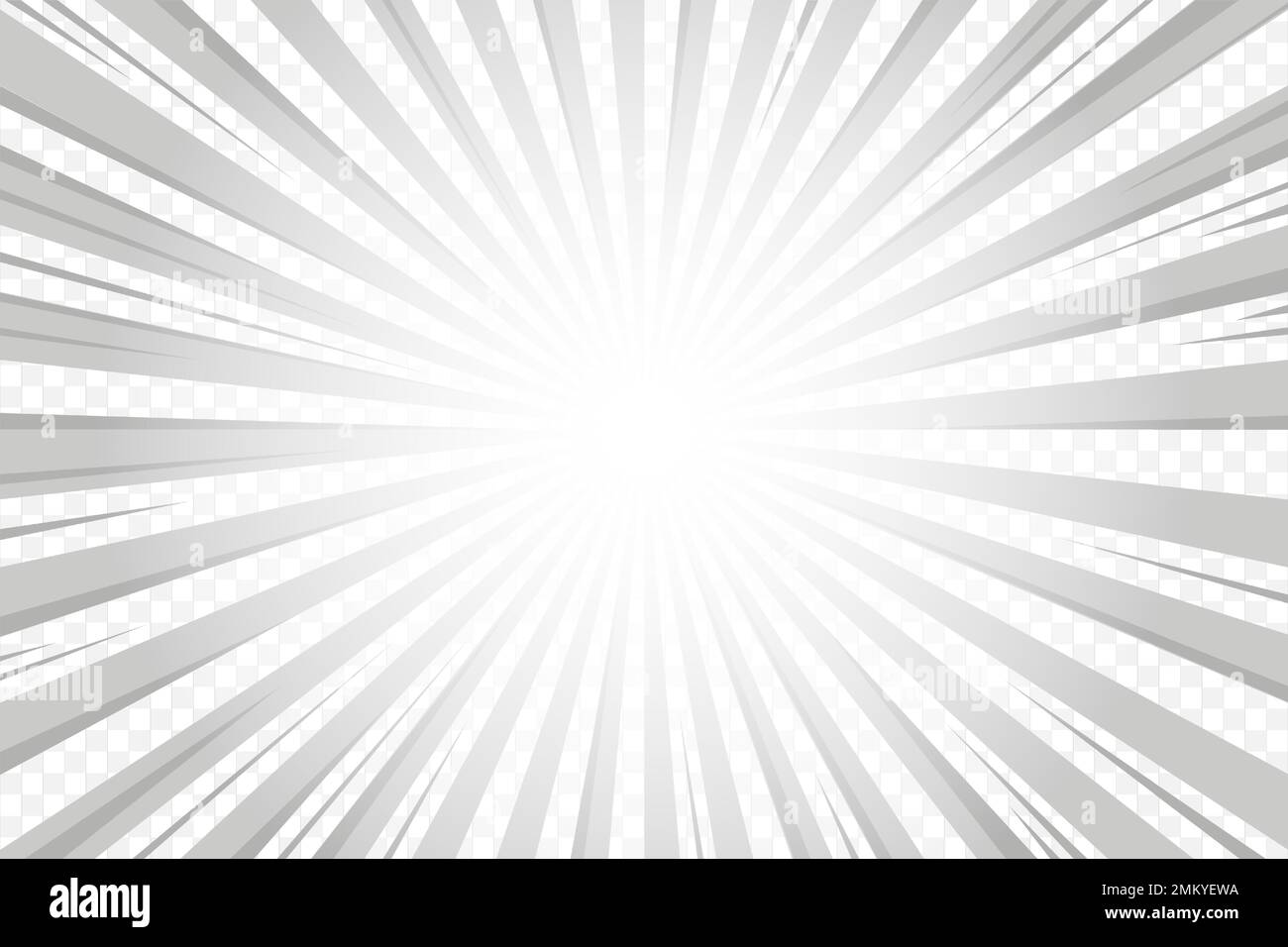 Sun Rays Background White And Grey Radial Abstract Comic Pattern