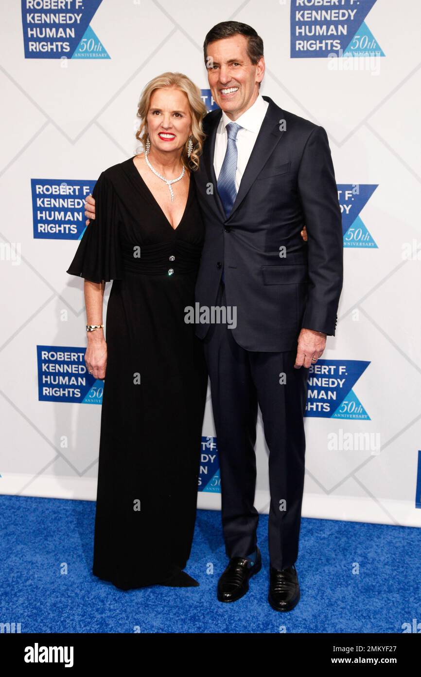 Kerry Kennedy, left, and Bruce D. Broussard, right, attend the 2018 ...