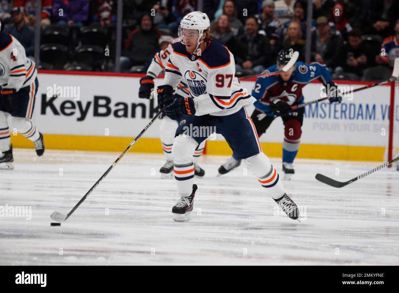 Edmonton Oilers Center Connor McDavid (97) In The Second Period Of An ...