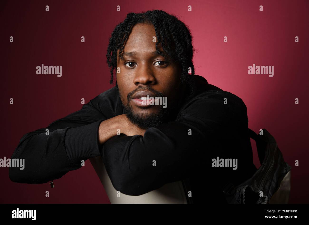 In this Nov. 30, 2018 photo, Shameik Moore, a cast member in "Spider