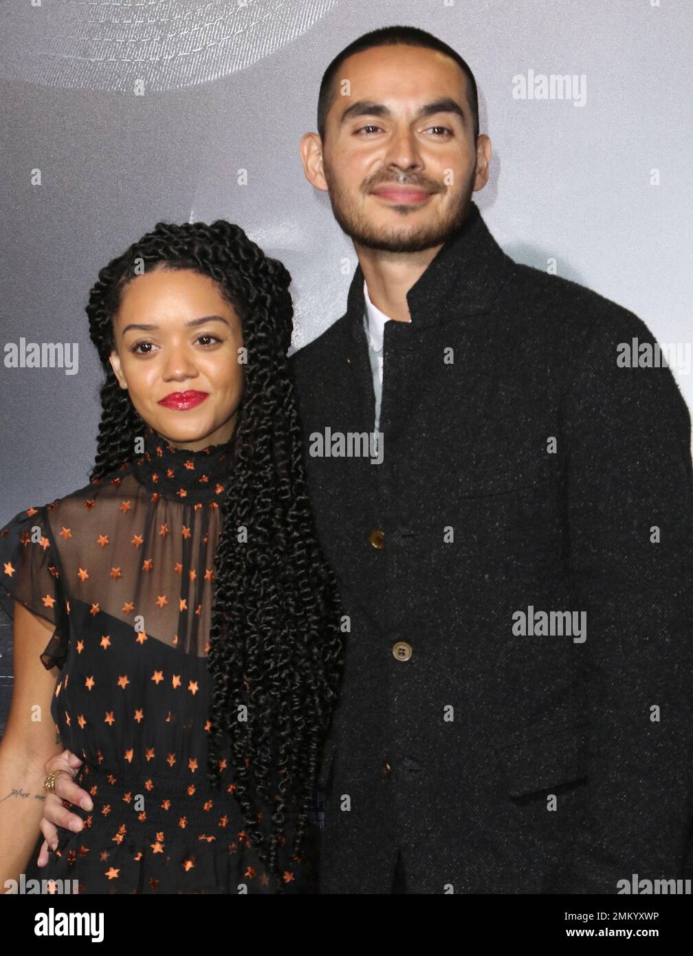 Adelfa Marr, left, and Manny Montana arrive at the world premiere of