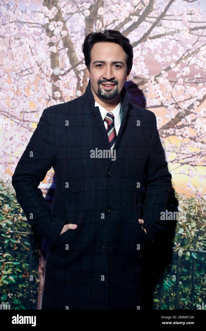 Actor Lin Manuel Miranda poses for photographers during the photocall