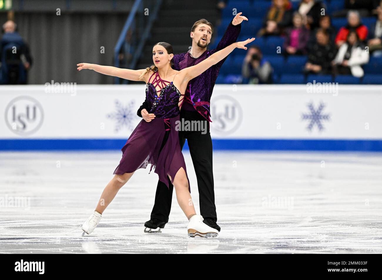 Espoo, Finland. 28th Jan, 2023. Aurelija IPOLITO & Luke RUSSELL (LAT