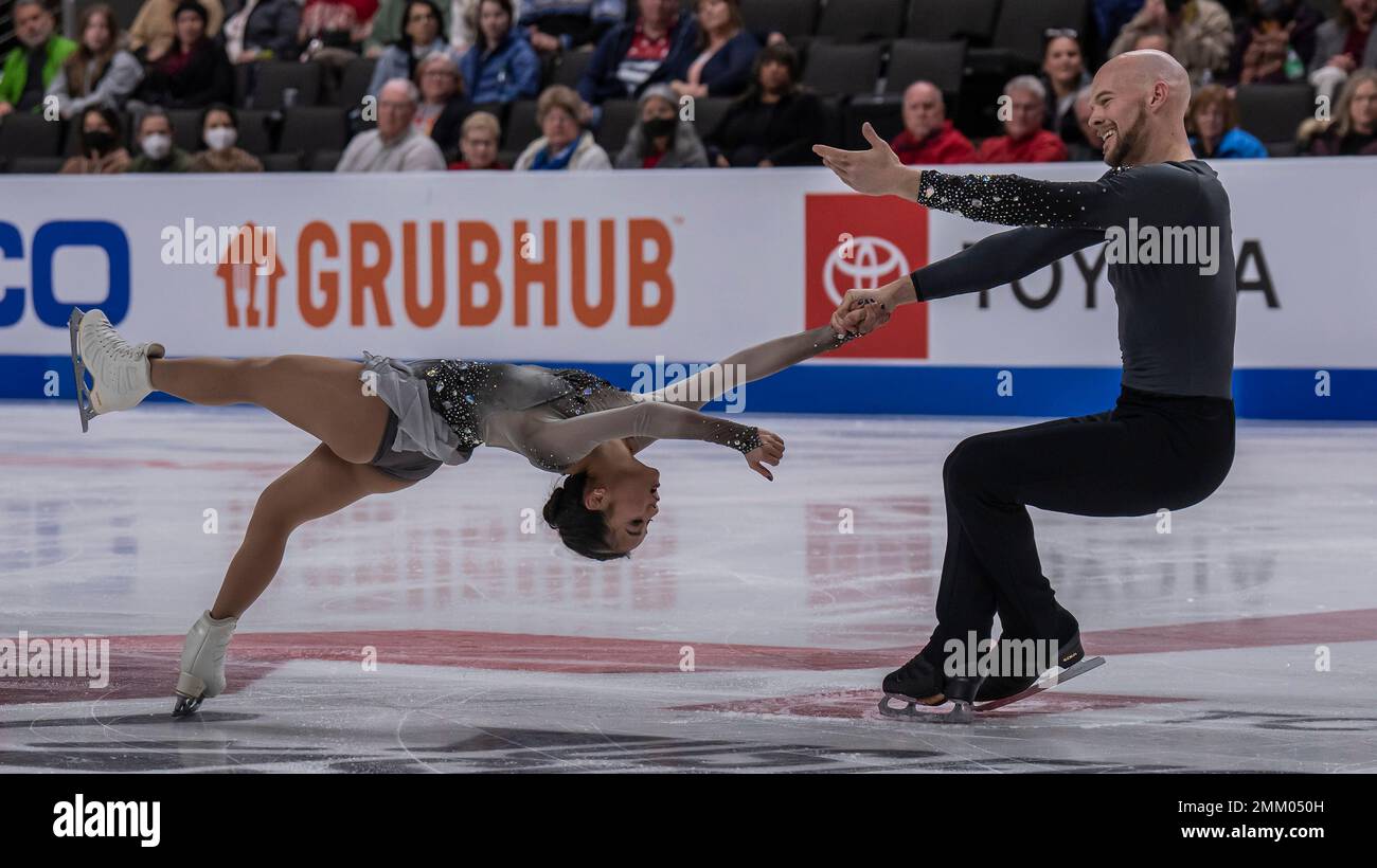 Eliie Kam and Danny O'Shea won the bronze medal in the pairs