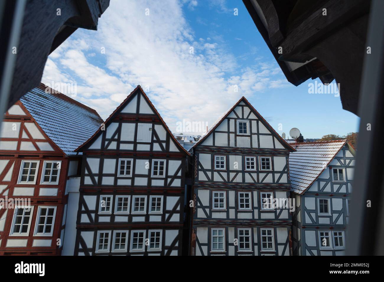 BELECO 7x5ft Fabric Christmas Town Street Backdrop Germany - View #9