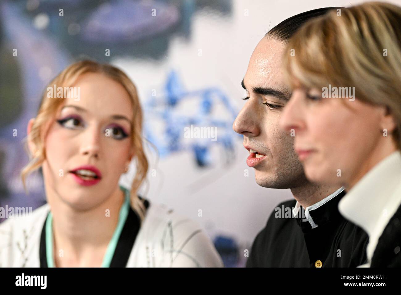 Espoo, Finland. 28th Jan, 2023. Hanna JAKUCS & Alessio GALLI (NED), at