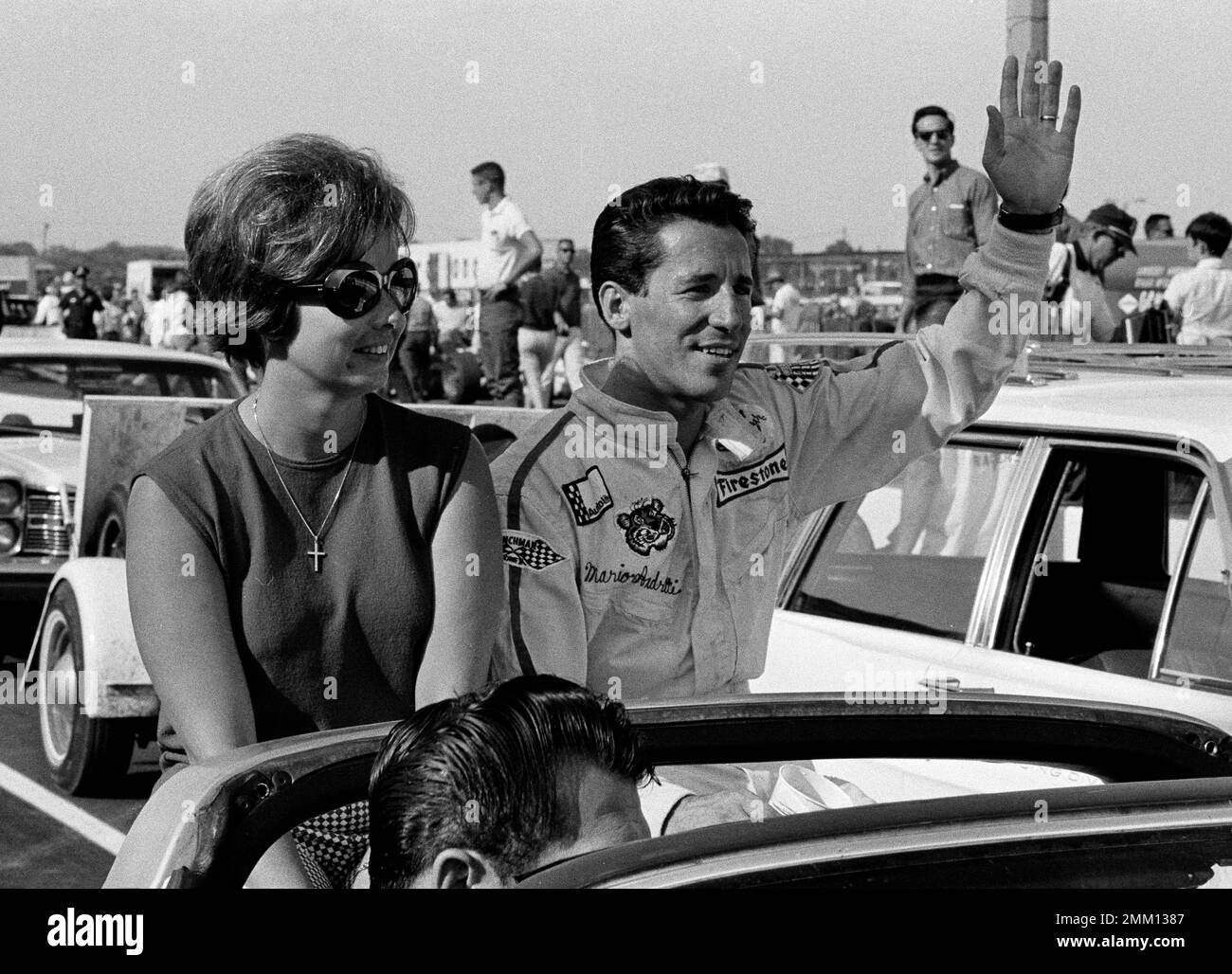 Mario Andretti and his wife Dee Ann, of Nazareth, Penn