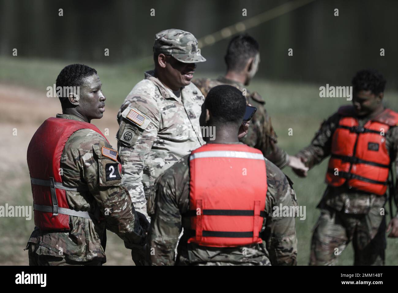 Members of Squad 2, representing Cyber Center of Excellence, gather