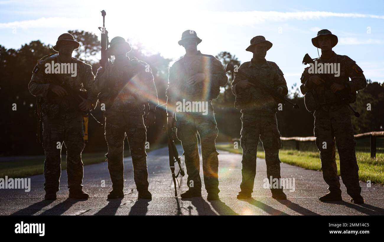 Squad 1, representing Maneuver Center of Excellence, pause for a photo