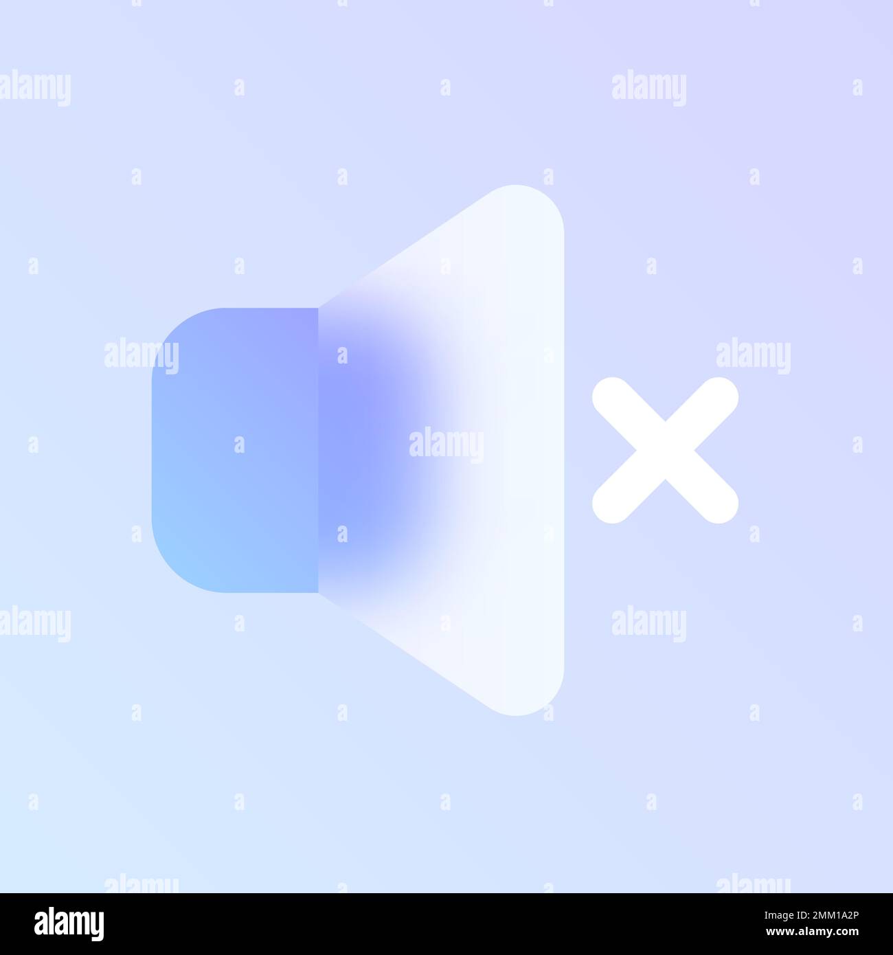 speaker glass morphism trendy style icon Stock Vector