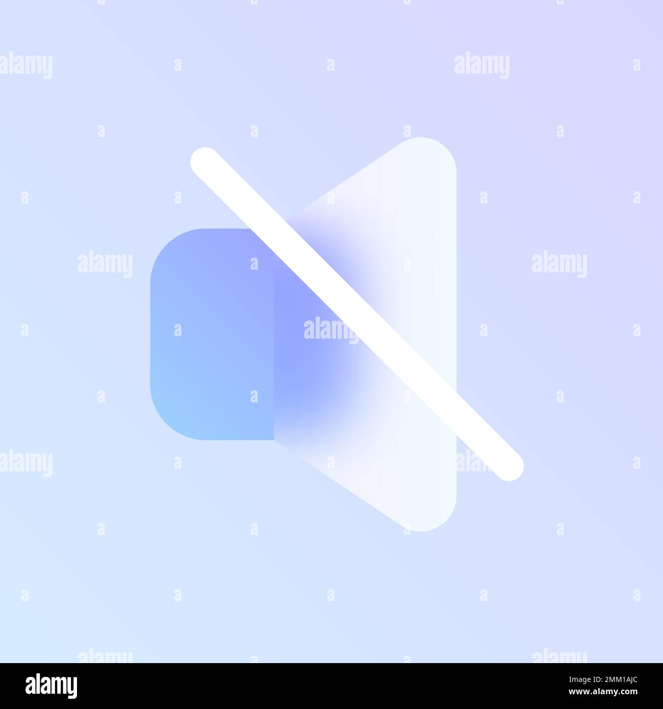 speaker glass morphism trendy style icon Stock Vector