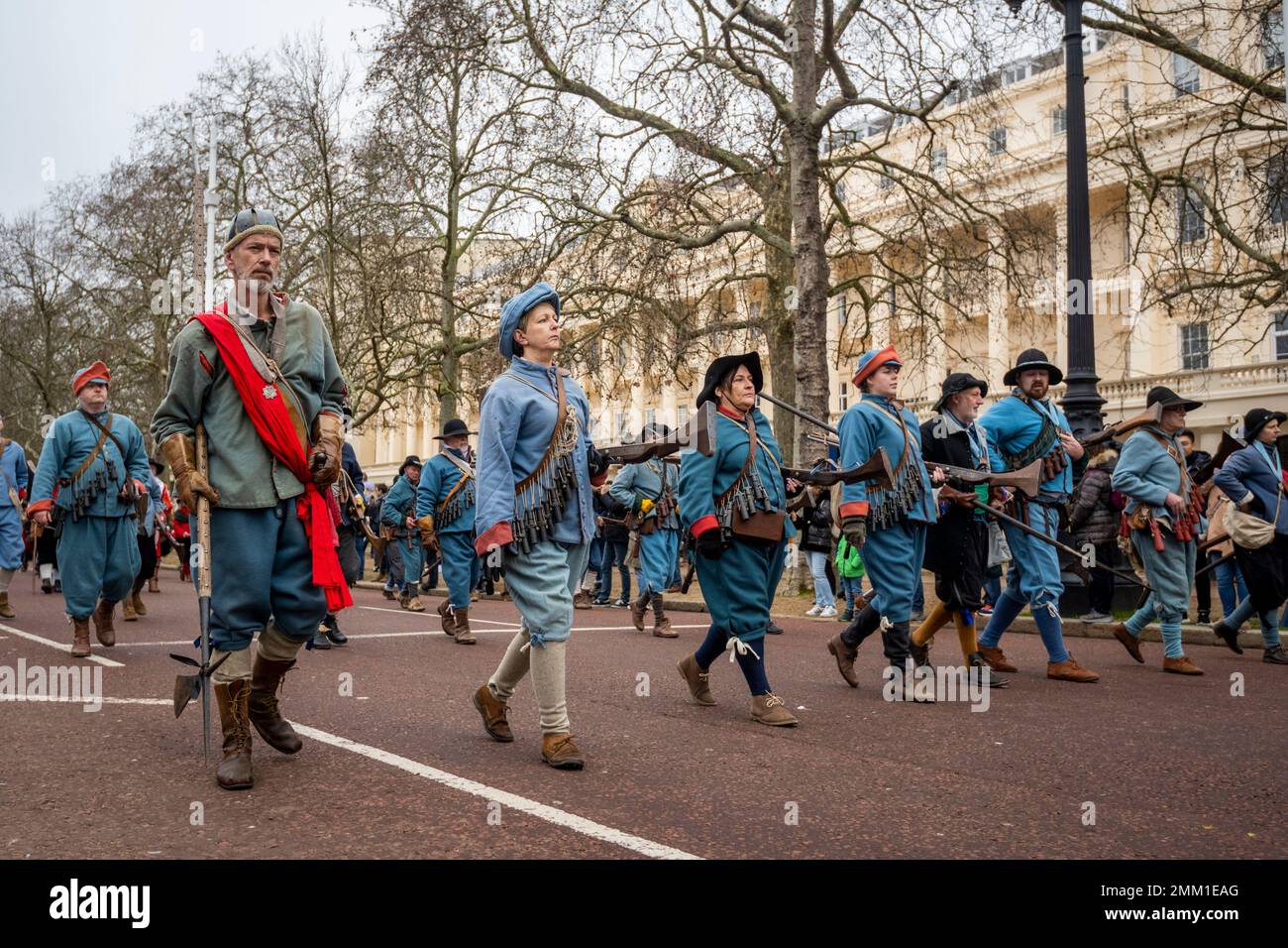 London, UK. 29 January 2023. Mounted members of The King's Army