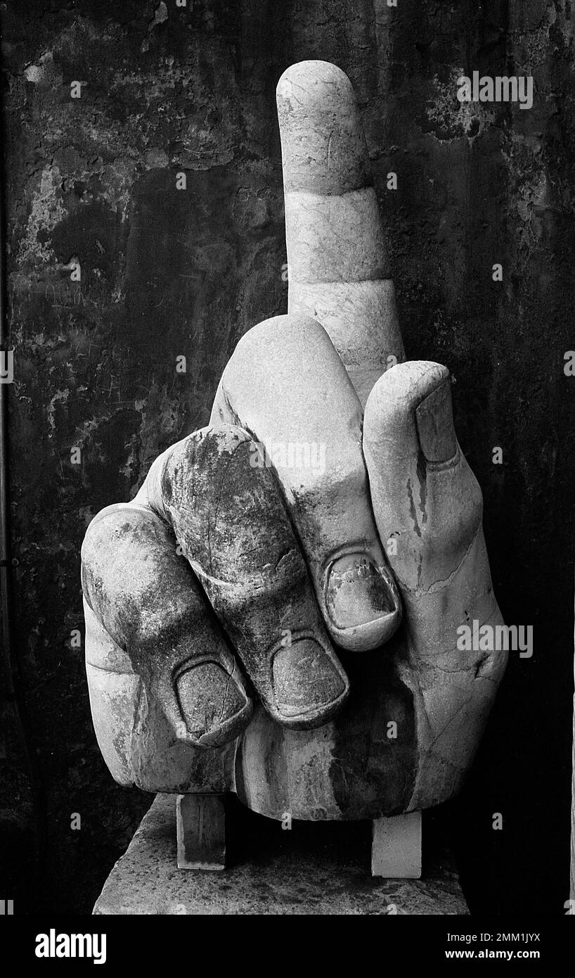 Ancient Roman hand, statue, Rome, Italy, 1975 Stock Photo Alamy