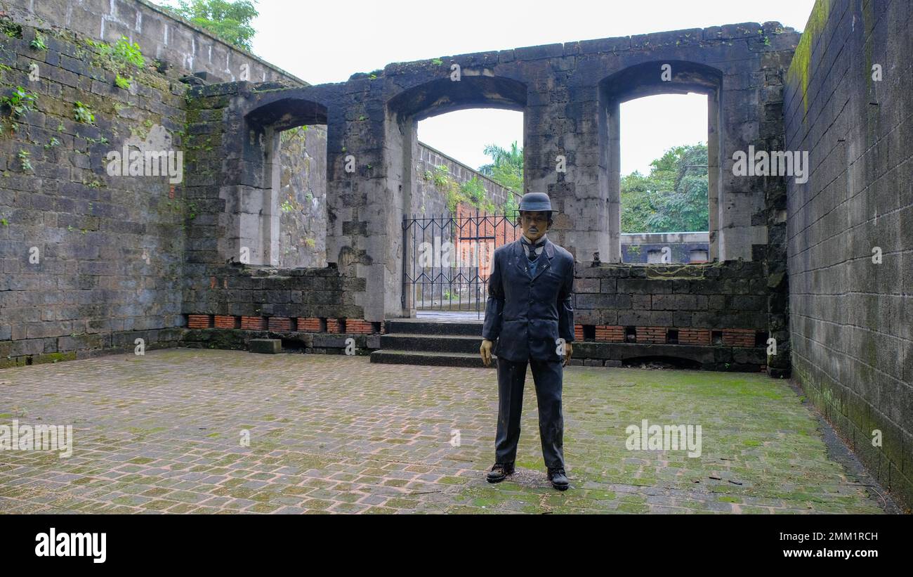 Fort Santiago is a citadel first built by Spanish conquistador, Miguel López de Legazpi for the new established city of Manila, the Philippines Stock Photo