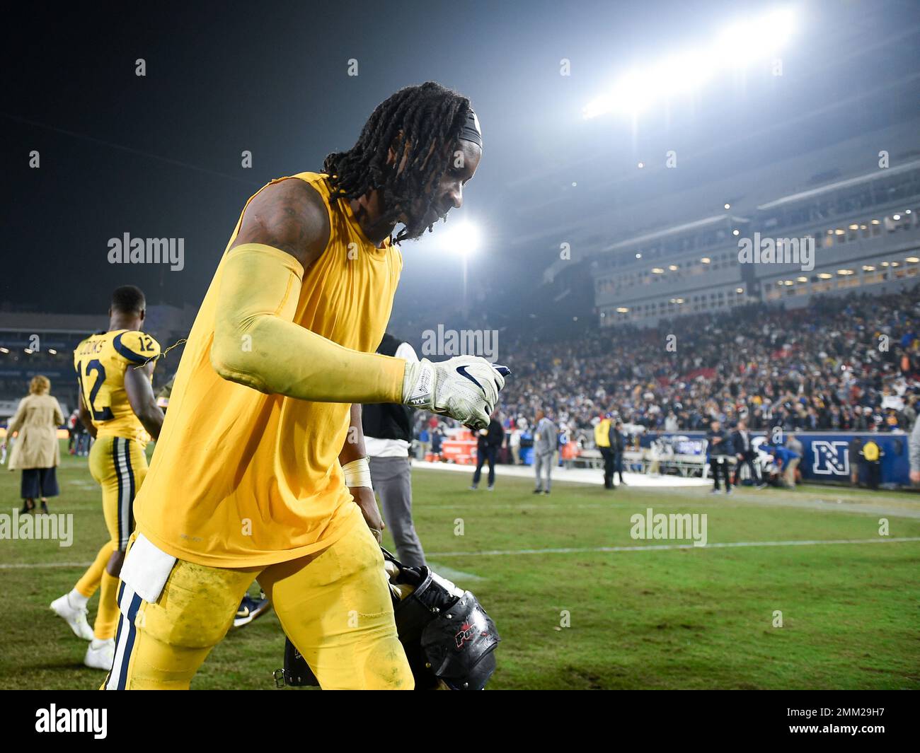 Los Angeles Rams Running Back Todd Gurley Walks Off The Field After An ...