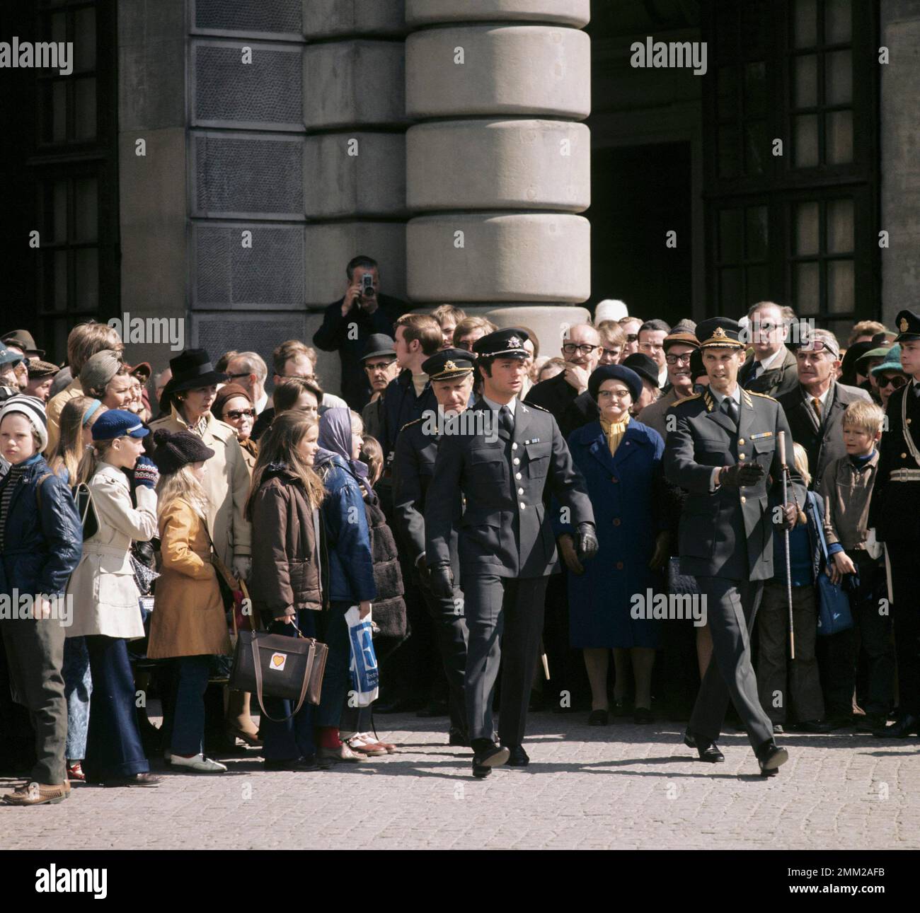 Carl XVI Gustaf, King of Sweden. Born 30 april 1946. Pictured outside