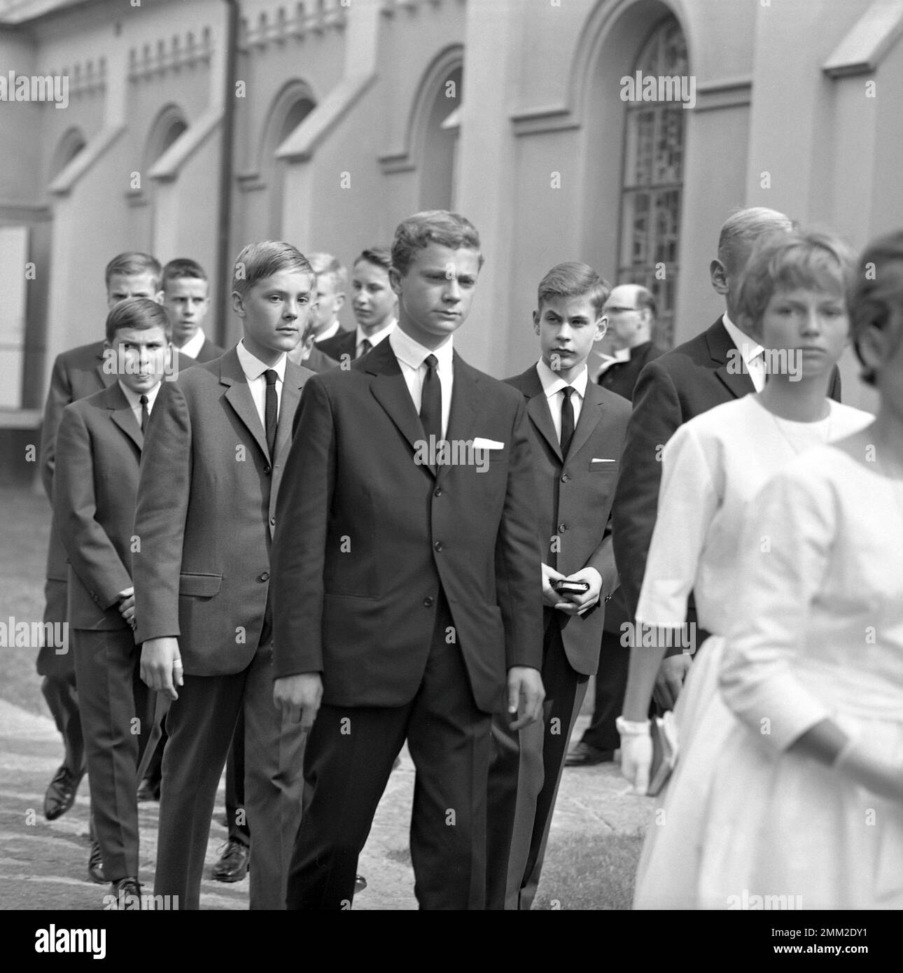 Carl XVI Gustaf, King of Sweden. Born 30 april 1946. Picture taken in connection with his confirmation 21 july 1962 at Borgholms church on the island of Öland. Stock Photo
