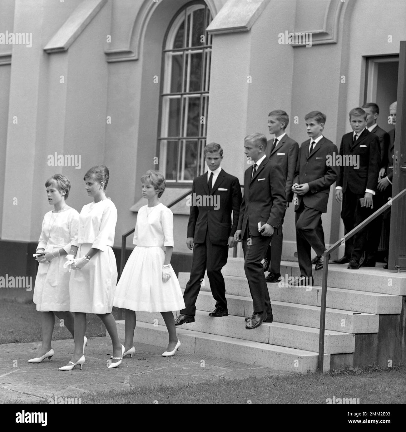 Carl XVI Gustaf, King of Sweden. Born 30 april 1946. Picture taken in connection with his confirmation 21 july 1962 at Borgholms church on the island of Öland. Stock Photo
