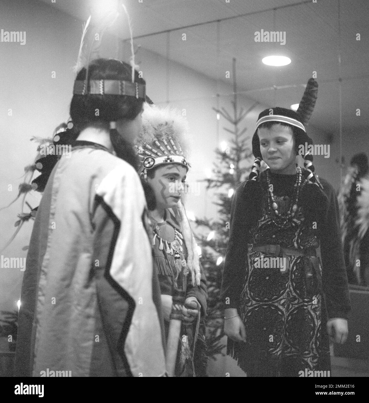 Carl XVI Gustaf, King of Sweden. Born 30 april 1946. Pictured wearing an native american costume